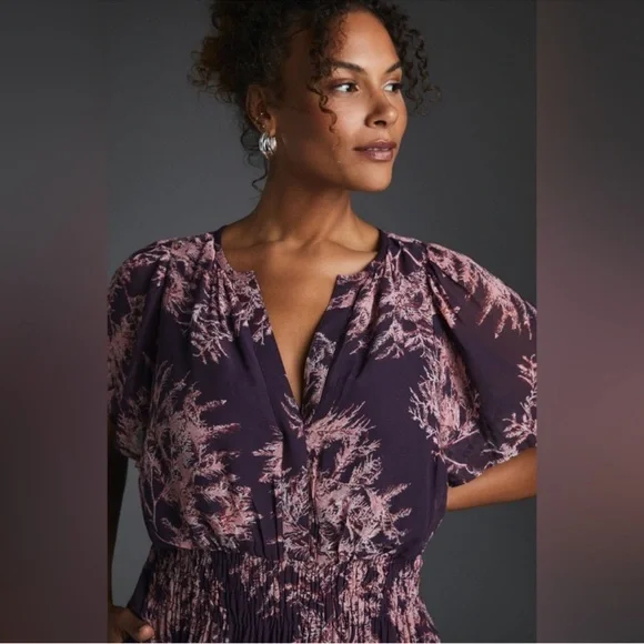 Anthropologie The Somerset Maxi Dress
Chiffon Edition Sz 3X - Picture 4 of 16